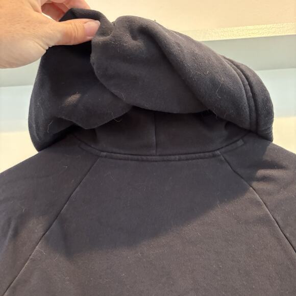 Under Armour Sweatshirt Mens Small Black Rival Fitted Loose Fleece Hoodie - Picture 9 of 16